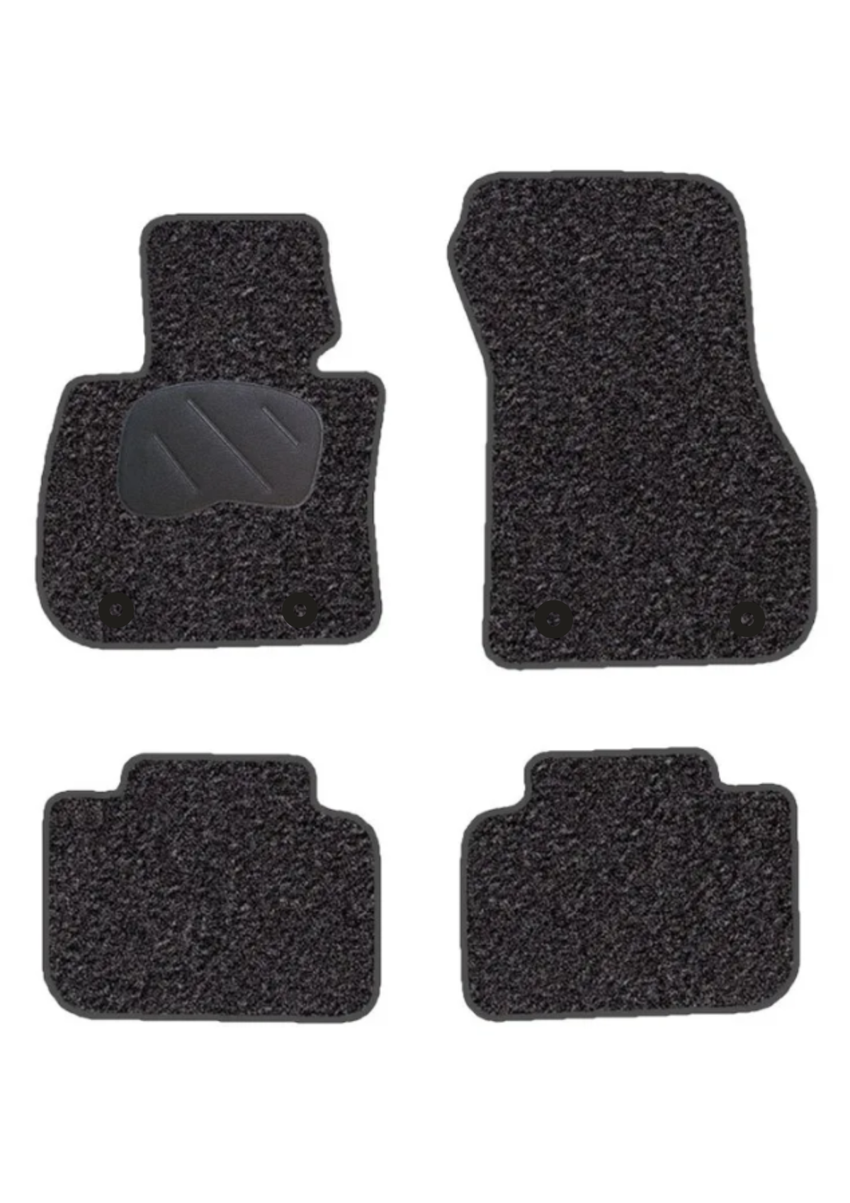 JGO. ALFOMBRAS PREMIUM NEGRA MOD. BMW XI F48 (UKL-L) 2015-  2F - 2P+2C