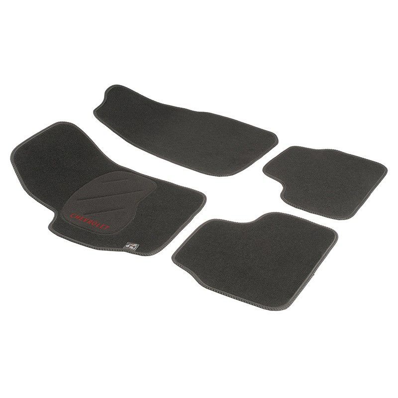 JGO. ALFOMBRAS PREMIUM NEGRA MOD.  CHEVROLET MATIZ (05-)