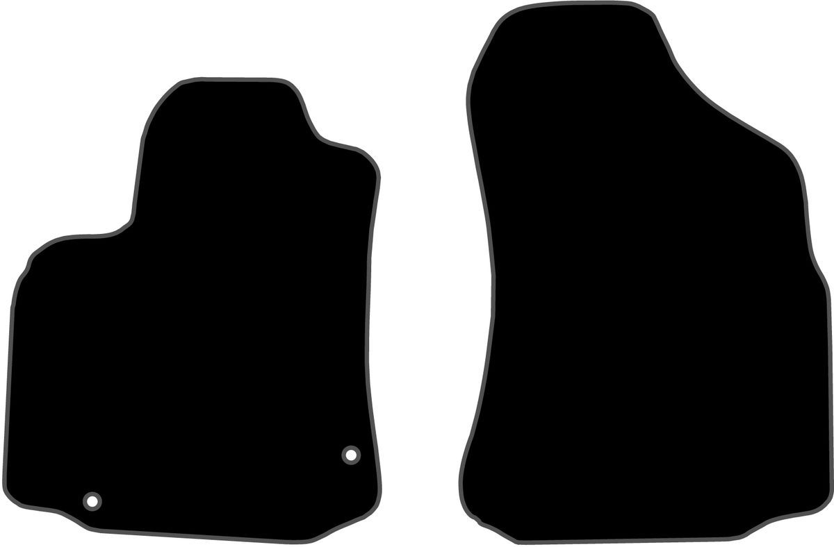 JGO. ALFOMBRAS PREMIUM NEGRA MOD.  CITROËN BERLINGO (08-) ZONA DELANTERA