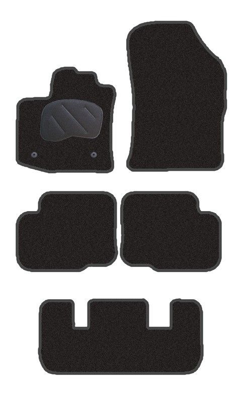 JGO. ALFOMBRAS PREMIUM NEGRA MOD. DACIA LODGY (7 PLAZAS) ( 12- )