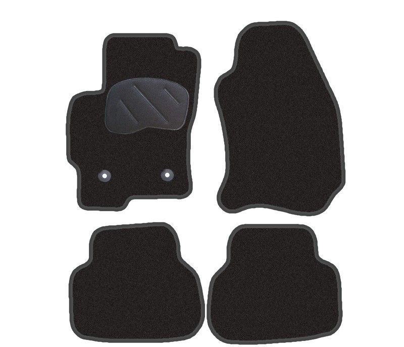 JGO. ALFOMBRAS PREMIUM NEGRA MOD.  FORD MONDEO  (00-07) con fijación oval