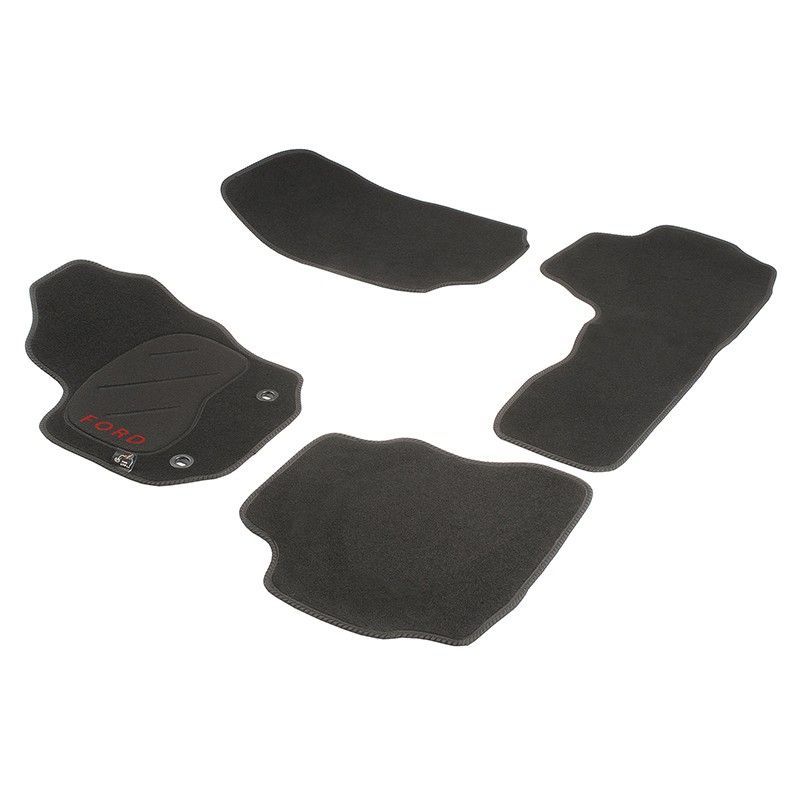 JGO. ALFOMBRAS PREMIUM NEGRA MOD.  FORD MONDEO  (07-) con fijación oval