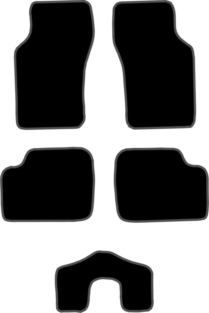 JGO. ALFOMBRAS PREMIUM NEGRA MOD.  FORD SIERRA (87-94)