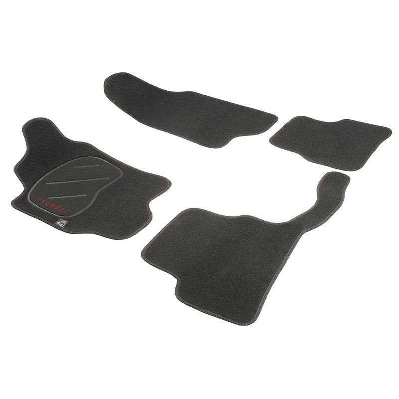 JGO. ALFOMBRAS PREMIUM NEGRA MOD.  HYUNDAI COUPE  (02-)