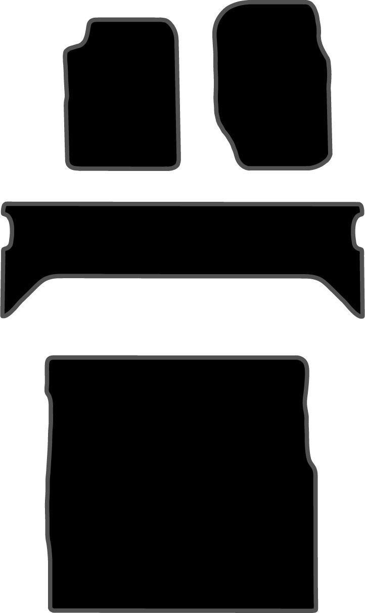 JGO. ALFOMBRAS PREMIUM NEGRA MOD.   LAND ROVER RANGE ROVER "CLASIC" 70-96