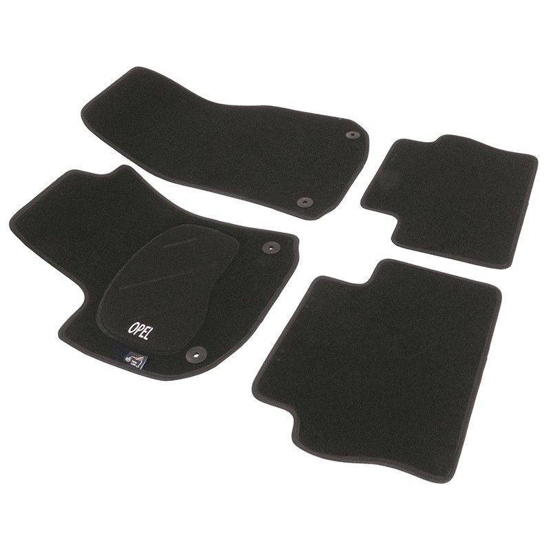 JGO. ALFOMBRAS PREMIUM NEGRA MOD.  OPEL ZAFIRA II (9/05-) con fijación específica