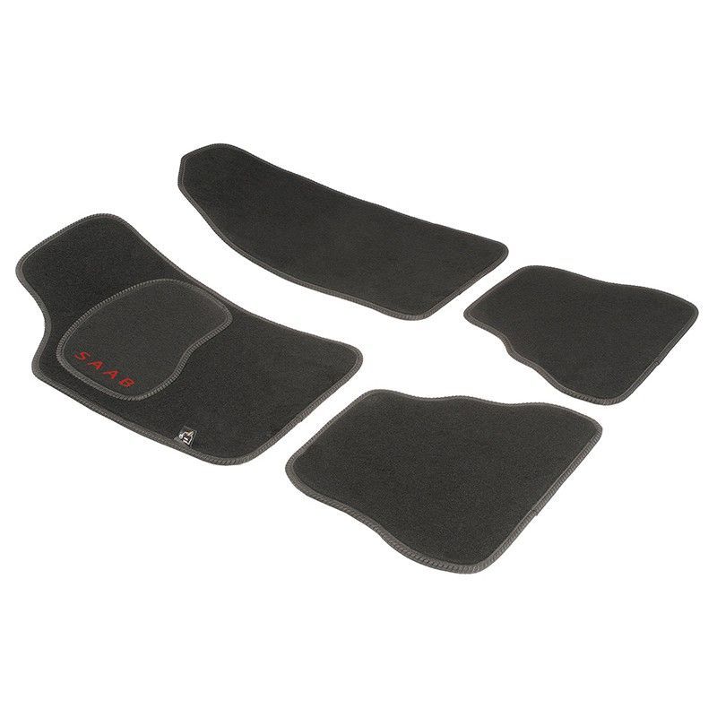JGO. ALFOMBRAS PREMIUM NEGRA MOD.  SAAB 900 (7/93-8/02)