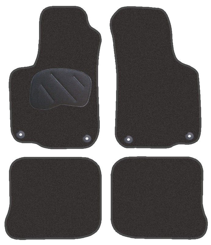 JGO. ALFOMBRAS PREMIUM NEGRA MOD.  SEAT TOLEDO (12/98-9/04) con fijación