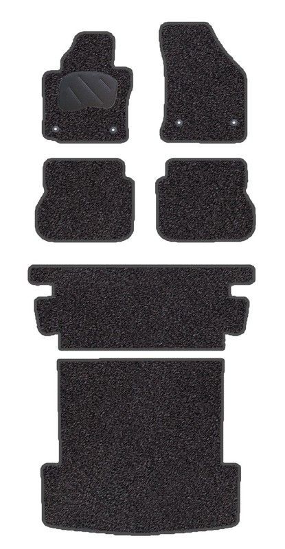 JGO. ALFOMBRAS PREMIUM NEGRA MOD. VOLKSWAGEN CADDY IV MAXI ( 7 PLAZAS ) CORREDERA DOBLE