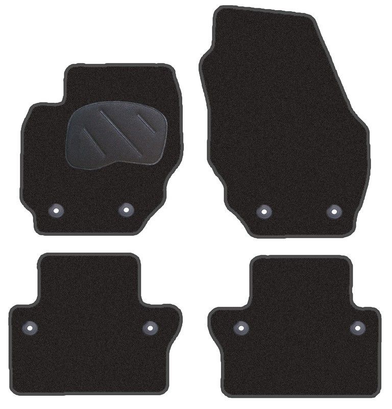 JGO. ALFOMBRAS PREMIUM NEGRA MOD.  VOLVO XC70 ( 07- ) con fijación específica