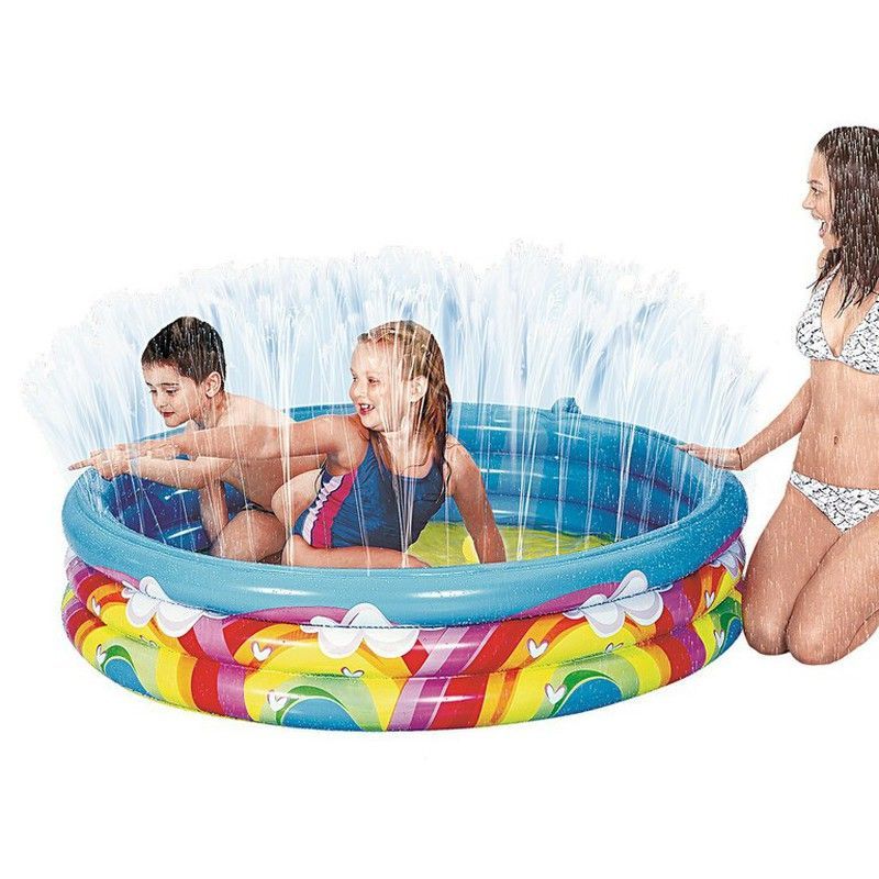 Jilong Piscina hinchable para niños Arco Iris 150 cm x 30 cm