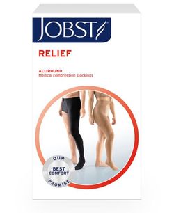 Jobst Relief 1 Media Larga Media Larga con Sujeción a Cintura AG-T Compresión Media (Clase 2 20-30 mmHg) Post Operatoria 1 Unidad BEIGE