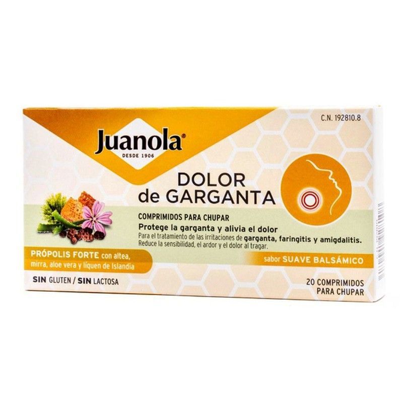 Juanola Dolor de Garganta Própolis Forte 20 Comprimidos