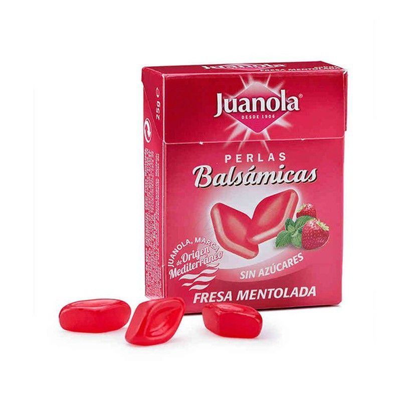 Juanola Perlas Sabor Fresa Mentolada 25 G