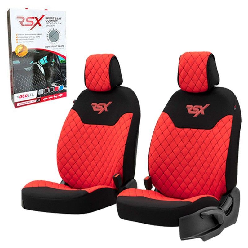 JUEGO 2 FUNDAS DELANTERAS UNIVERSALES RSX SPORT COLOR ROJA