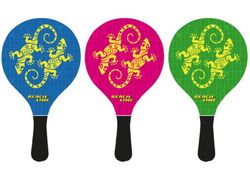 Juego. 2 Palas Madera Lagarto 3 Pelotas