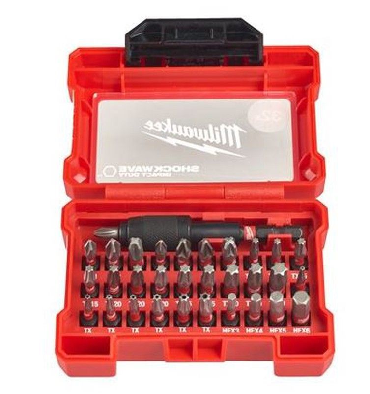 Juego 32 piezas Milwaukee Shockwave Impact Duty