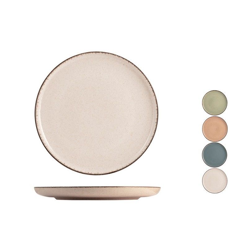 Juego 4 platos postre Pearl 19 cm. surtidos