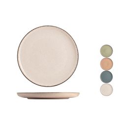 Juego 4 platos postre Pearl 19 cm. surtidos