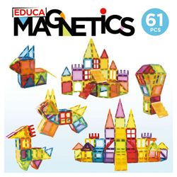 JUEGO 61 PZAS MAGNETICS
