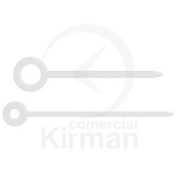 Juego Agujas Reloj Metal Cromado 259035 Calibres Diámetro (Horaria 100mm - 55mm Minutera)