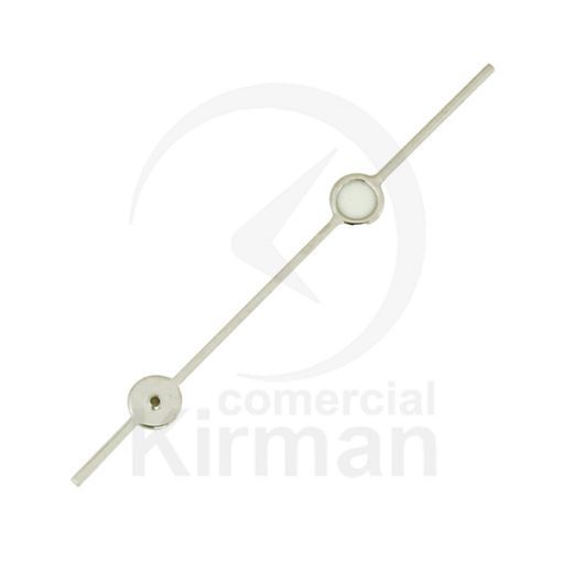 Juego Agujas Reloj Metal Cromado 259170 Luminosas Segundero)