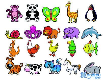 Juego andreutoys animalitos magneticos 8 cm caja de 20 unidades surtidas 20,6x19x4,5 cm