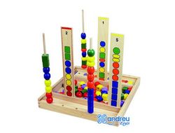 Juego andreutoys manipulacion percepcion visual 92 piezas 34x33x4,5 cm