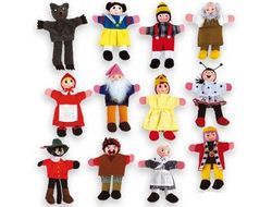 Juego andreutoys marioneta de mano personajes cuentos infantiles surtidos 30cm caja de 12 unidades