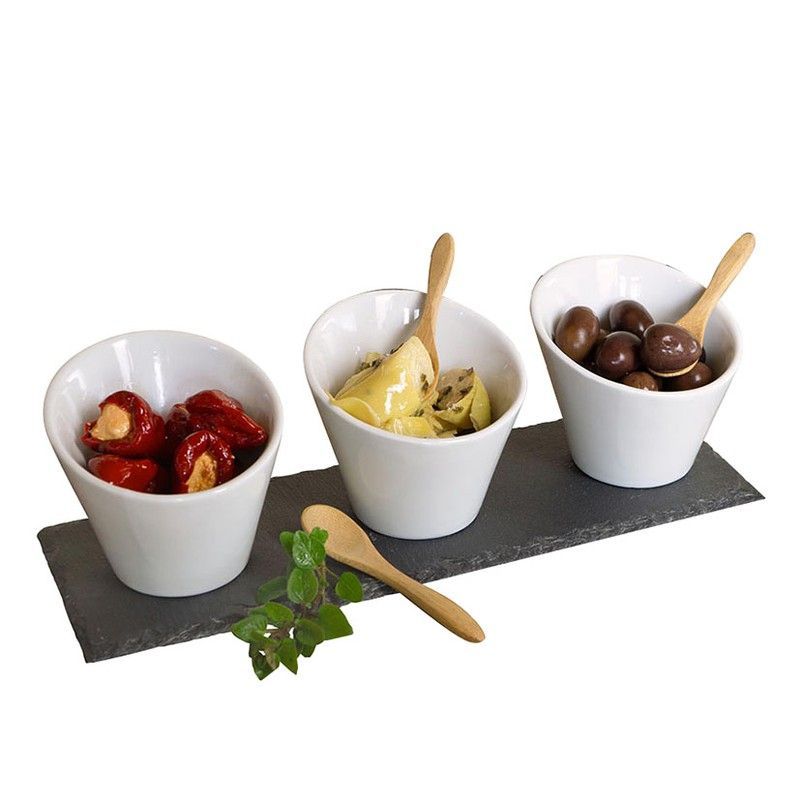 Juego Aperitivo 7 Pzas Blanco Moritz