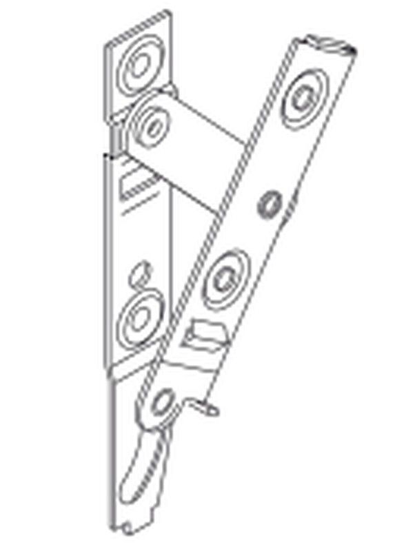 Juego bisagras basculantes ocultas.