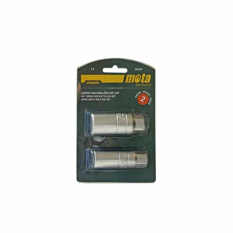 Juego bocallaves 3/8" acce. Sacabujias (2 p) ek281