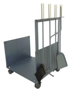 Juego chimenea 5 piezas con leñero PH1150