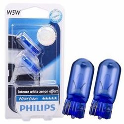 Juego de 2 Lámparas Philips (W5W)12V 5W 'White Vision'
