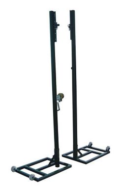 Juego de 2 postes de voleibol trasladables de 8 cm de diámetro