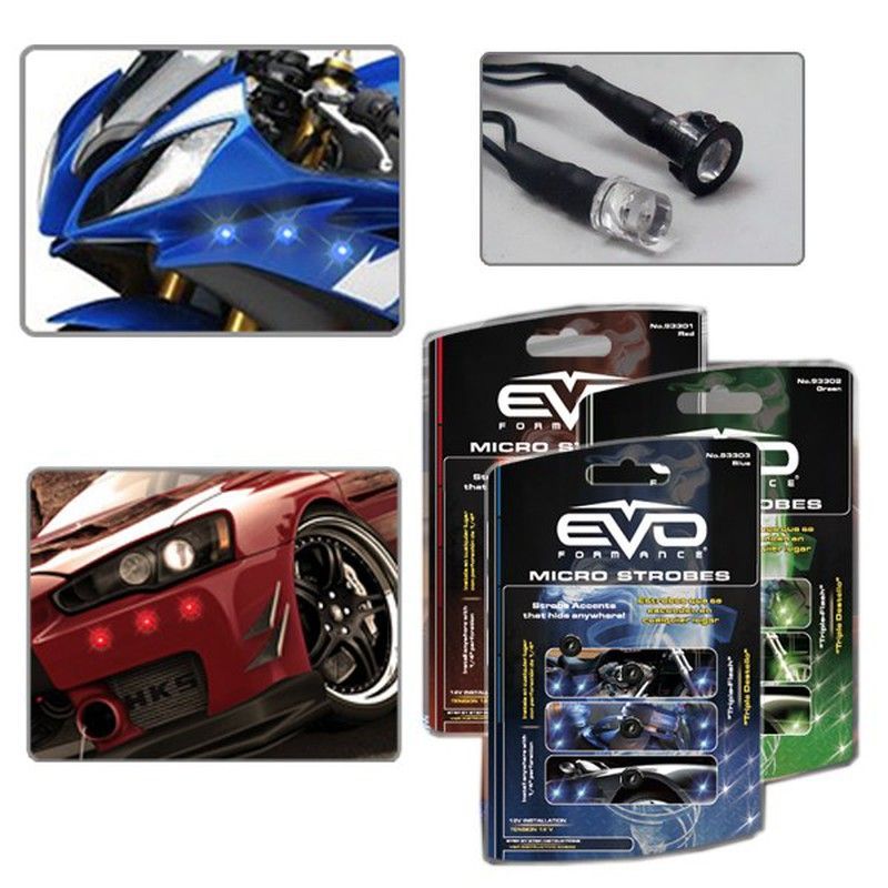 Juego de 3 LEDs int. / exterior Stroboscópico