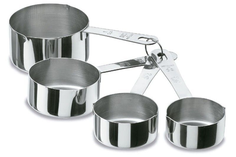 Juego De 4 Medidas Cazos Inox 18/10 Lacor