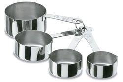 Juego De 4 Medidas Cazos Inox 18/10 Lacor