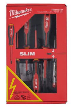 Juego de 5 destornilladores Milwaukee Trilobe VDE