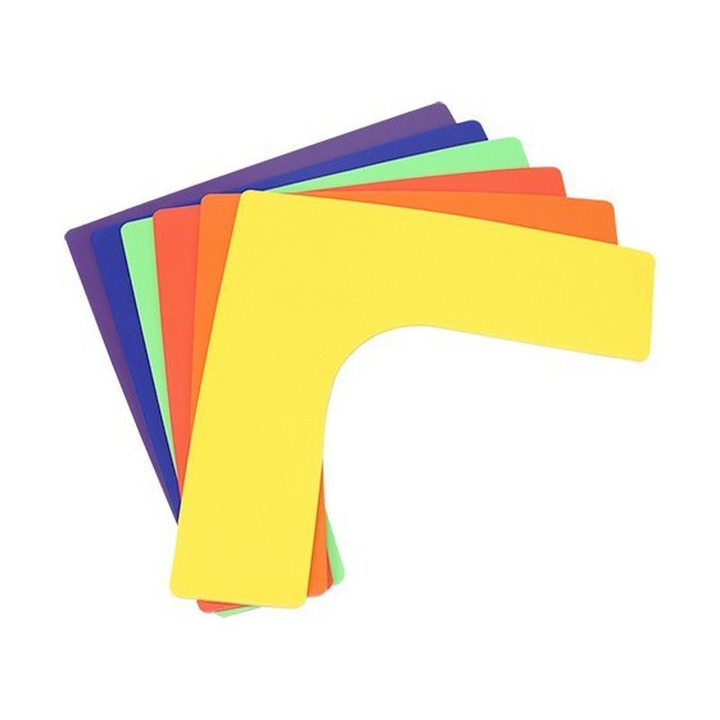 Juego de 6 delimitadores córner de polivinilo