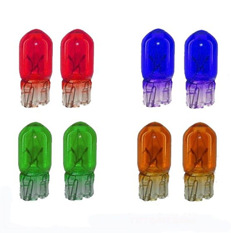 Juego de Bombillas T10 (w5w) en colores