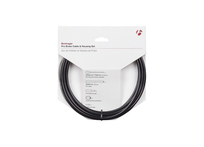 Juego de cable/funda de freno bontrager pro 5 mm negro