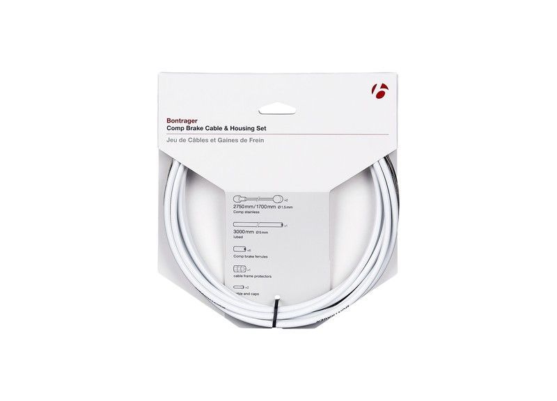 Juego de cable/funda para freno bontrager comp 5 mm blanco