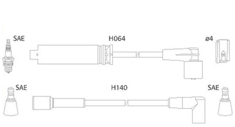 Juego de cables de encendido 134239