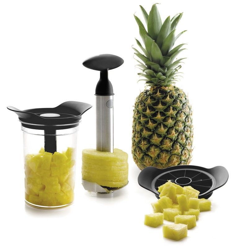 Juego de Cortadores Cocina Especial Regalo con Pelador Piña Con Bote Lacor