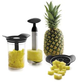 Juego de Cortadores Cocina Especial Regalo con Pelador Piña Con Bote Lacor