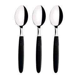 Juego De Cucharas Para Té 3 Piezas Ipanema Negro 13,9Cm Tramontina