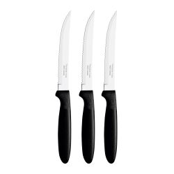 Juego De Cuchillos Para Carne 3 Piezas Ipanema Negro 21,3Cm Tramontina