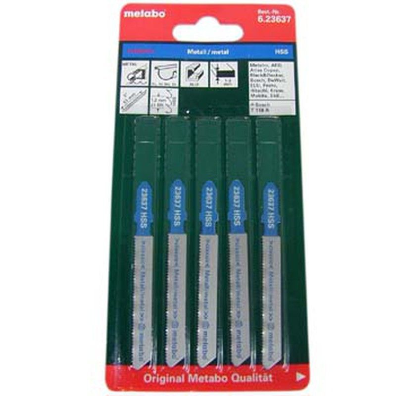 Juego de hojas de sierra de calar metabo ref. 623637000