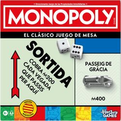 Juego De Mesa - Monopoly Barcelona Clásico - Catalán - Hasbro